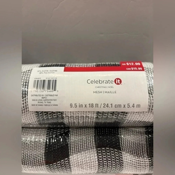 Mesh Maille Celebrate it 9.5 in x 18 ft bundle of 6 - Picture 2 of 2